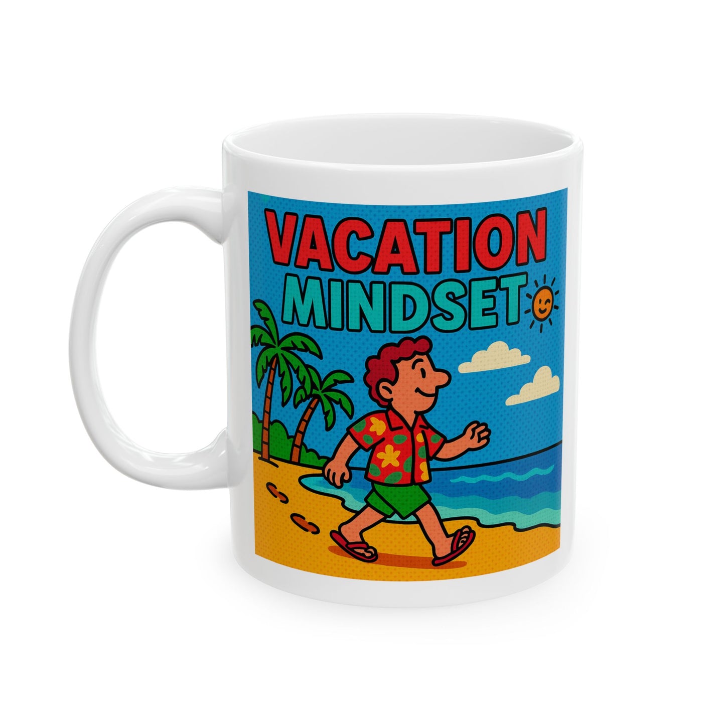 Mug - Brain is set to 'do not disturb' Vacation Mode Ceramic Mug (11oz, 15oz)