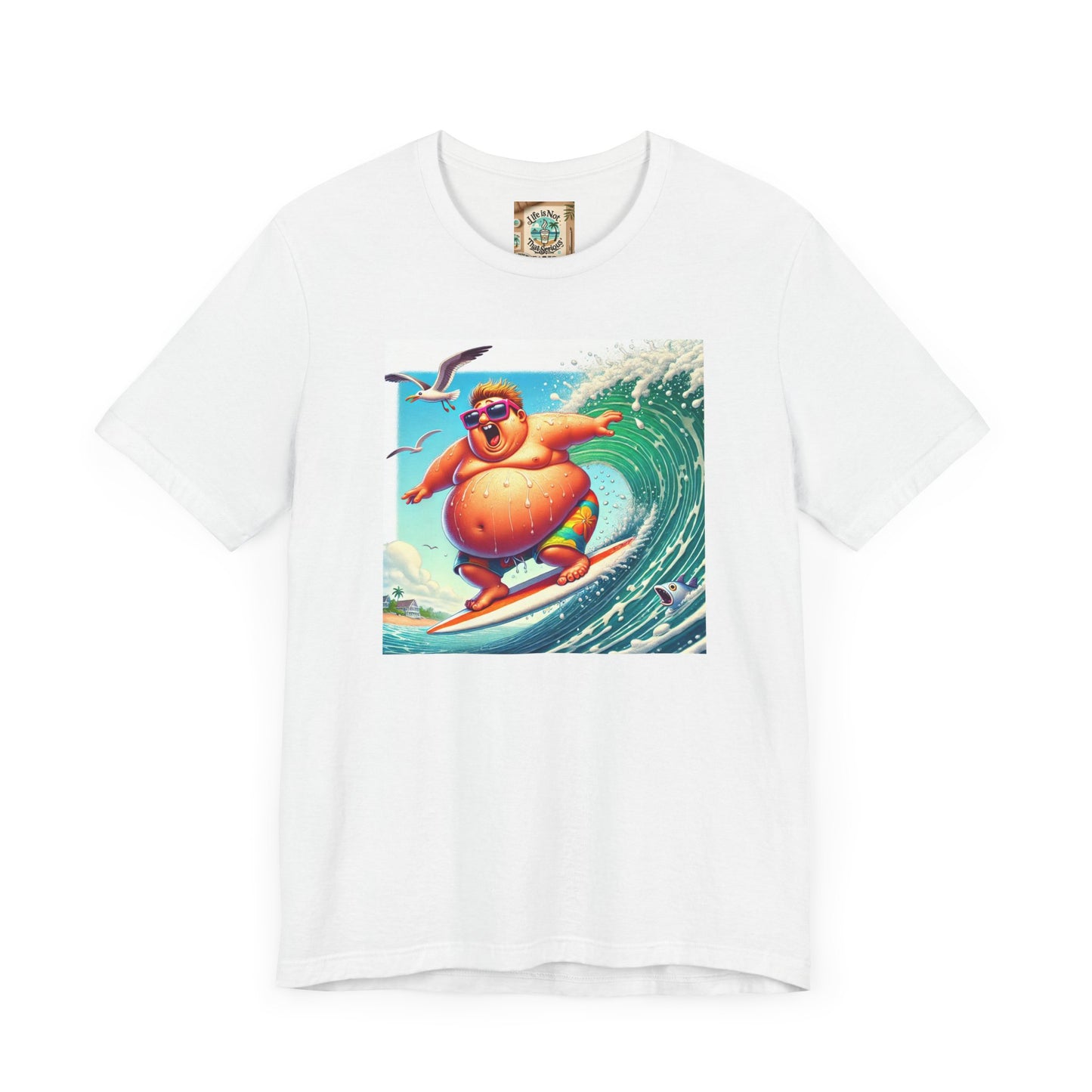 Surfing Fun Unisex Jersey Tee - Playful Beach Vibes Shirt