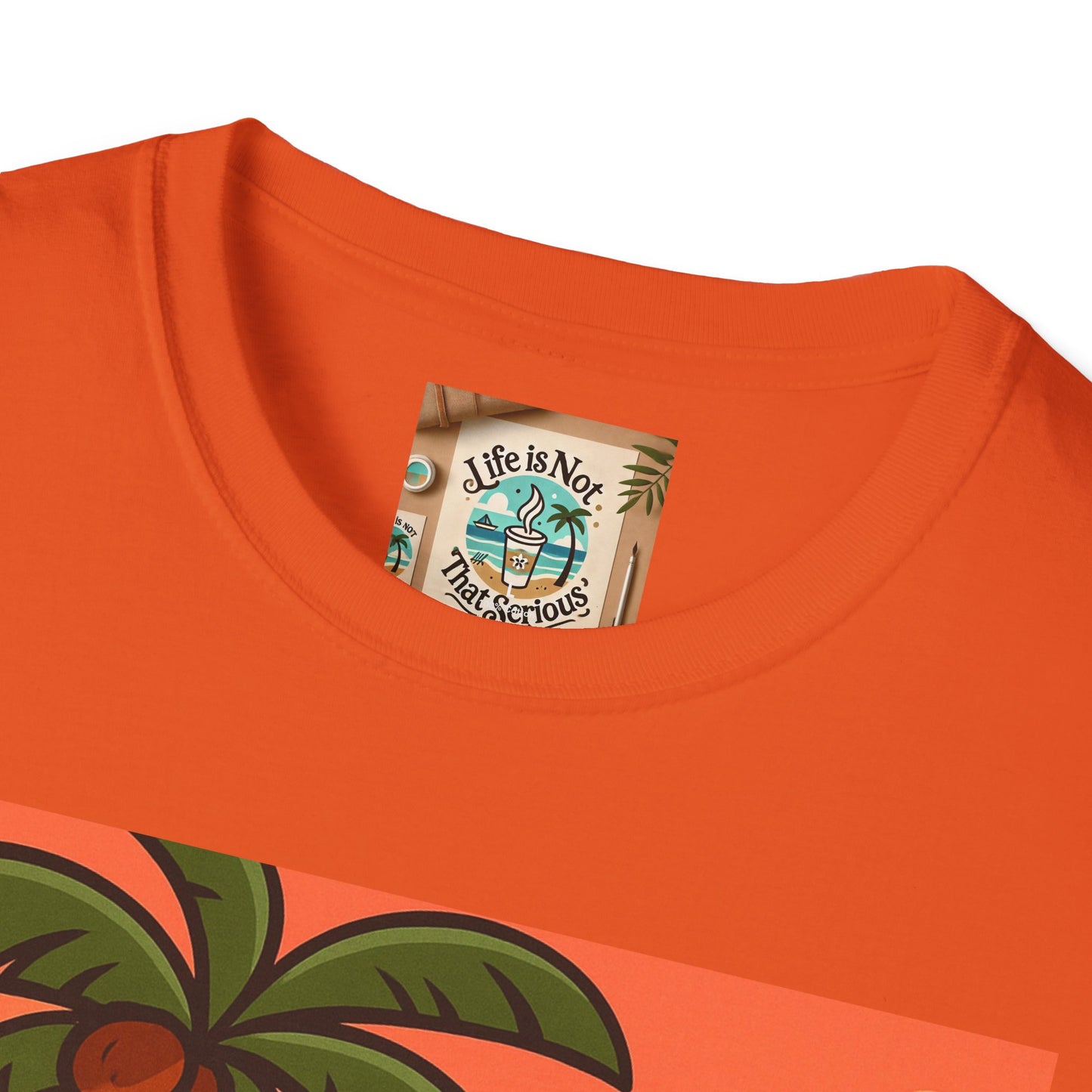Guitarist T-Shirt - Whimsical Guy Playing Guitar at the Beach Design