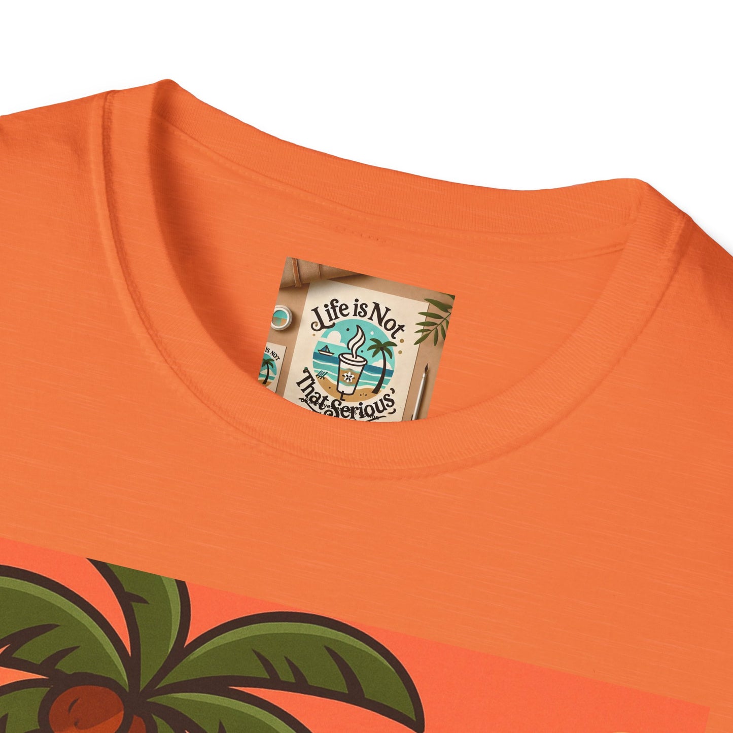 Guitarist T-Shirt - Whimsical Guy Playing Guitar at the Beach Design