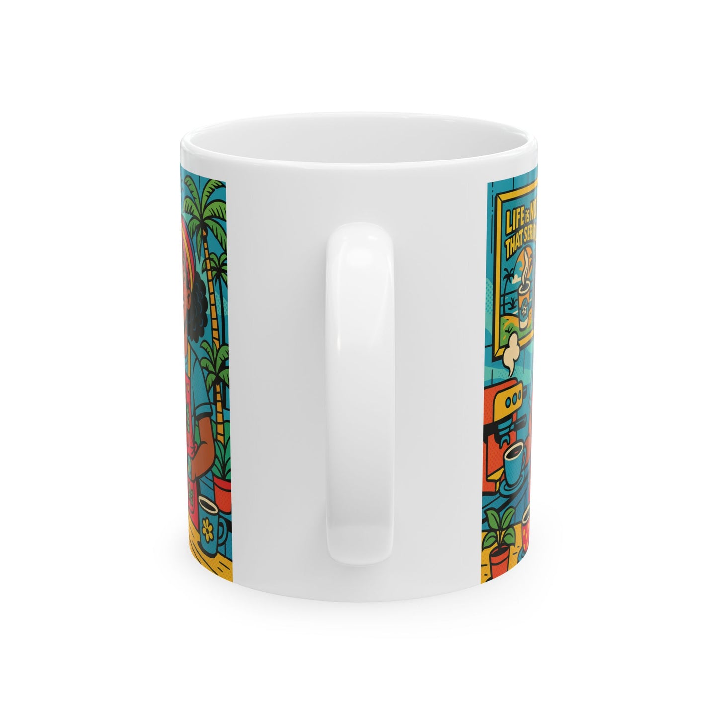 Mug - Barista Making a Nice Cup of Coffee Ceramic Mug (11oz, 15oz)