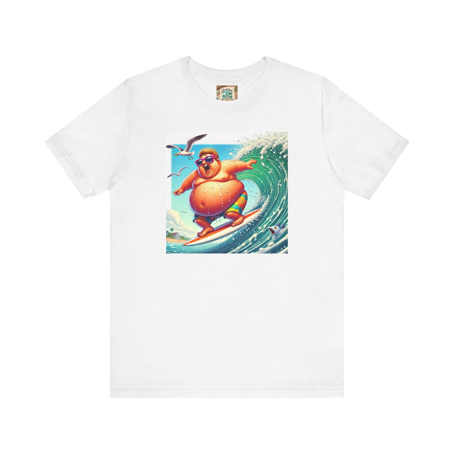 Surfing Fun Unisex Jersey Tee - Playful Beach Vibes Shirt