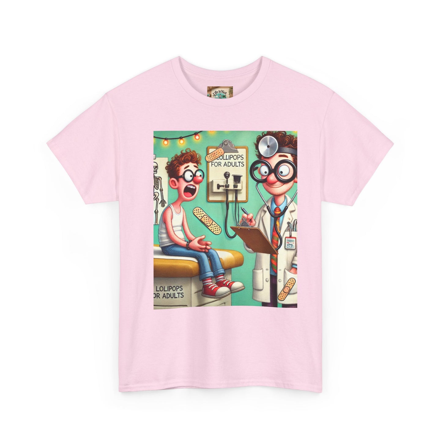 Humorous Unisex Cotton Tee - "Lollipops for Adults" Graphic Shirt