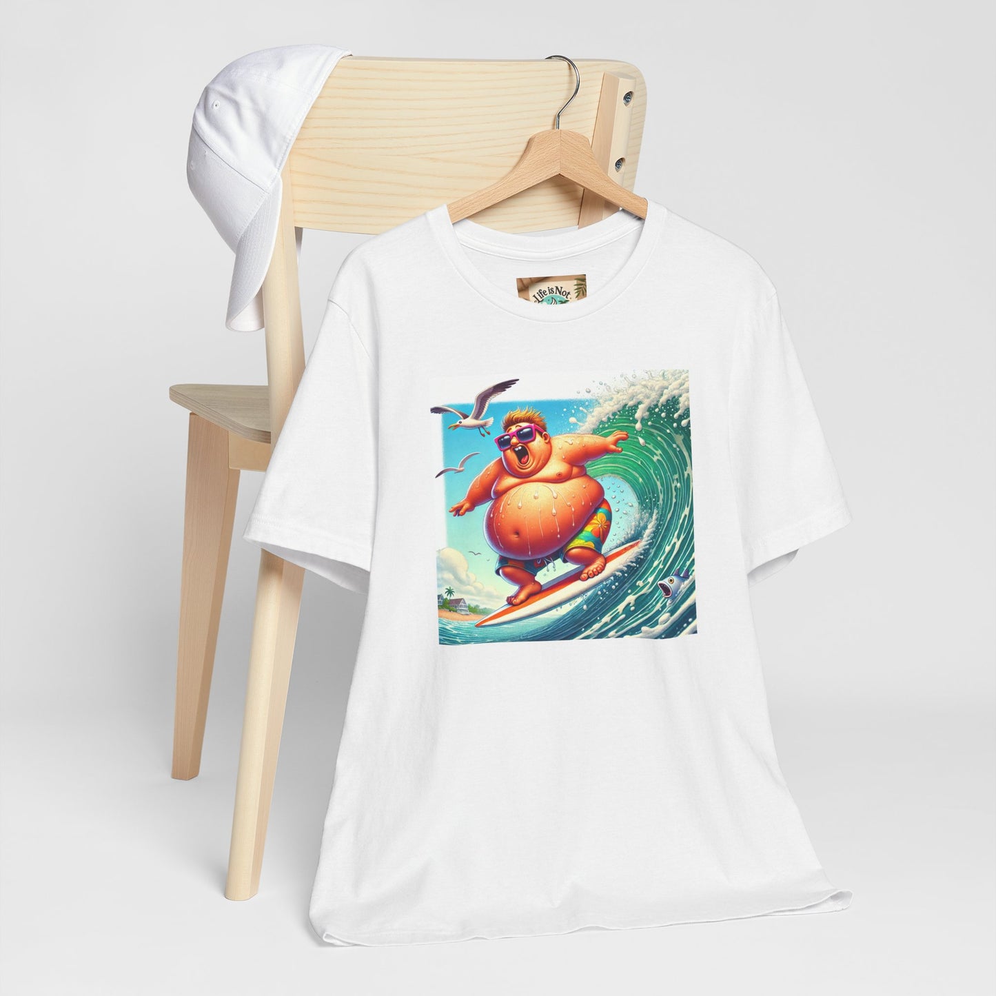 Surfing Fun Unisex Jersey Tee - Playful Beach Vibes Shirt