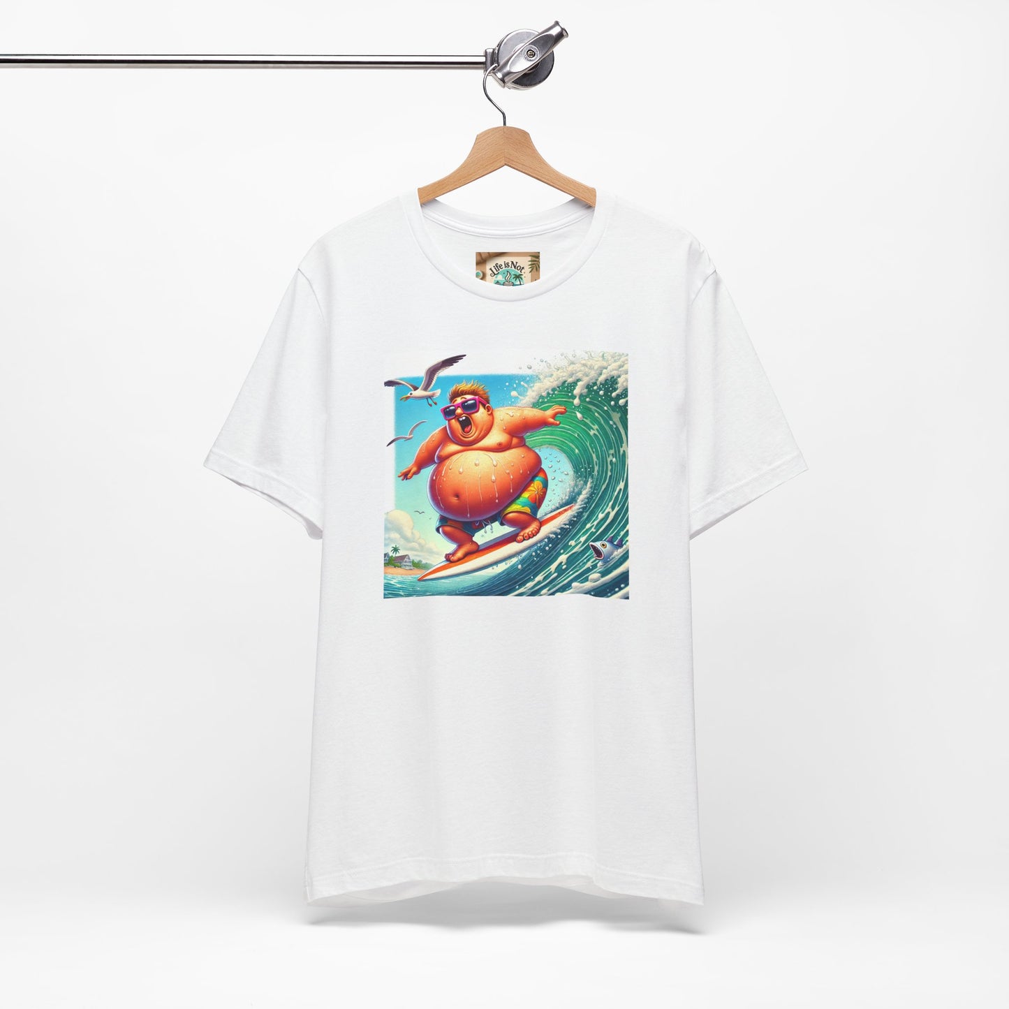 Surfing Fun Unisex Jersey Tee - Playful Beach Vibes Shirt