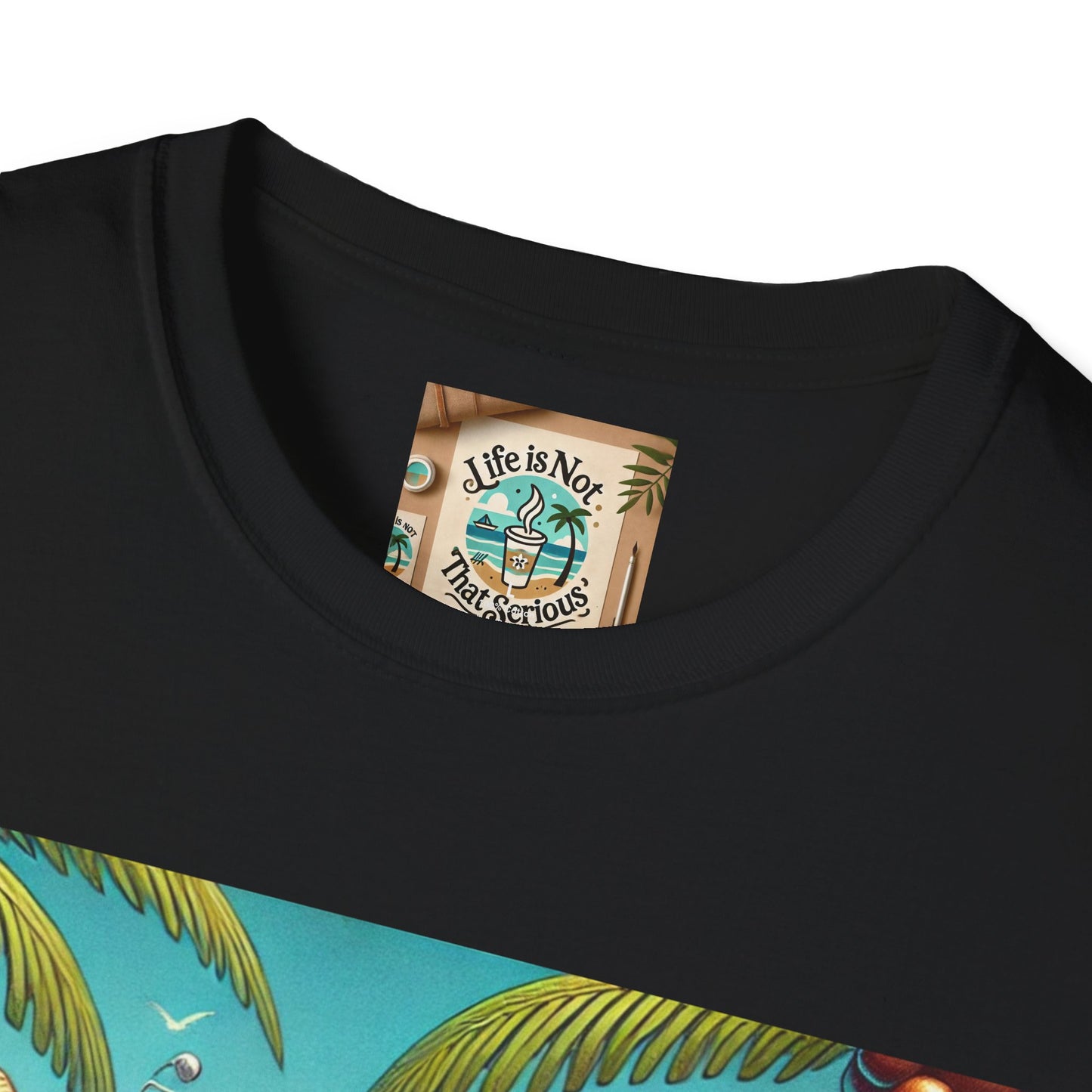 Beach Lovers T-Shirt - Guy Relaxing in a Hammock at the Beach