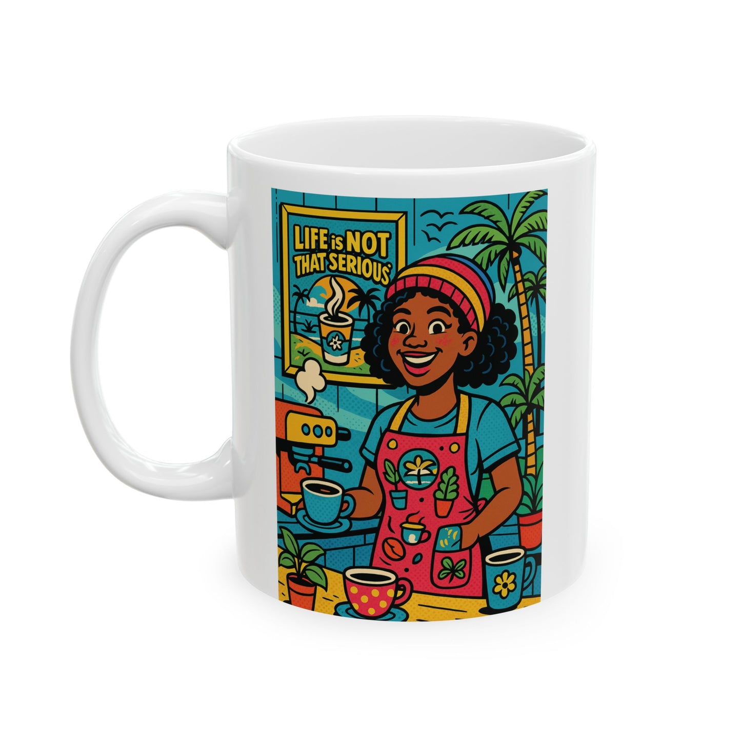 Mug - Barista Making a Nice Cup of Coffee Ceramic Mug (11oz, 15oz)