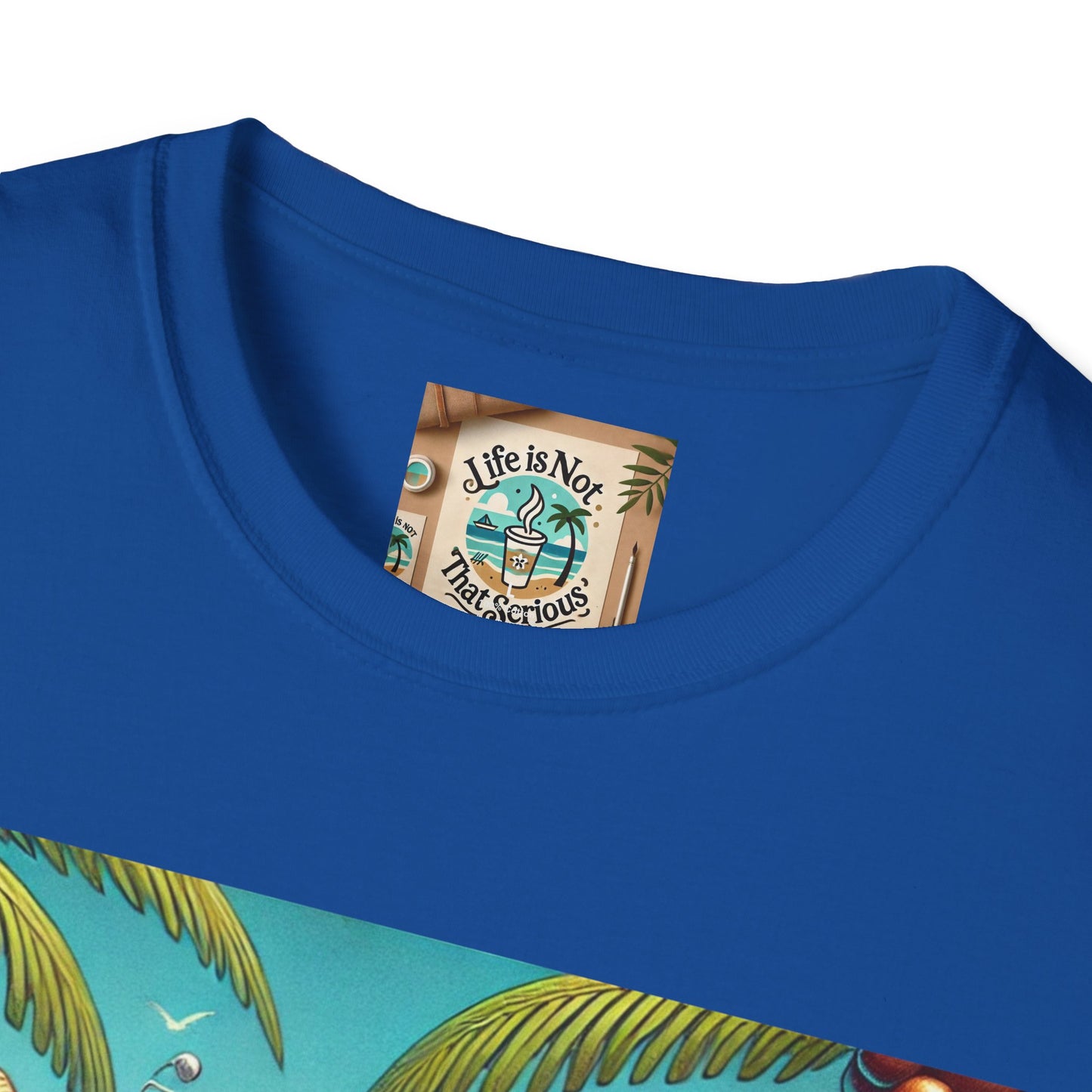 Beach Lovers T-Shirt - Guy Relaxing in a Hammock at the Beach