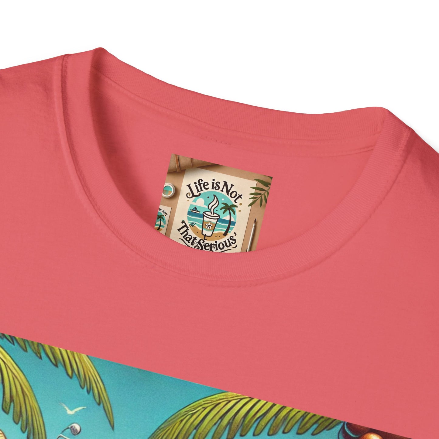Beach Lovers T-Shirt - Guy Relaxing in a Hammock at the Beach