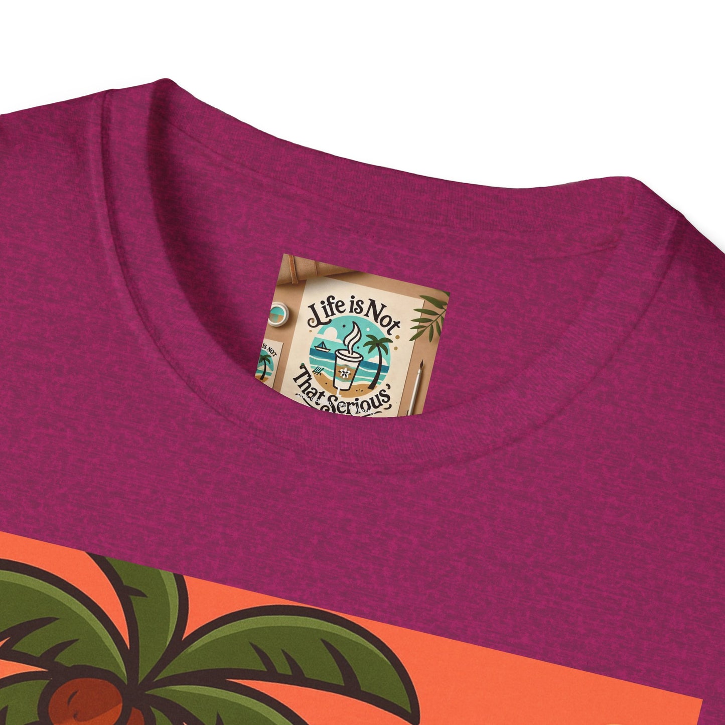 Guitarist T-Shirt - Whimsical Guy Playing Guitar at the Beach Design