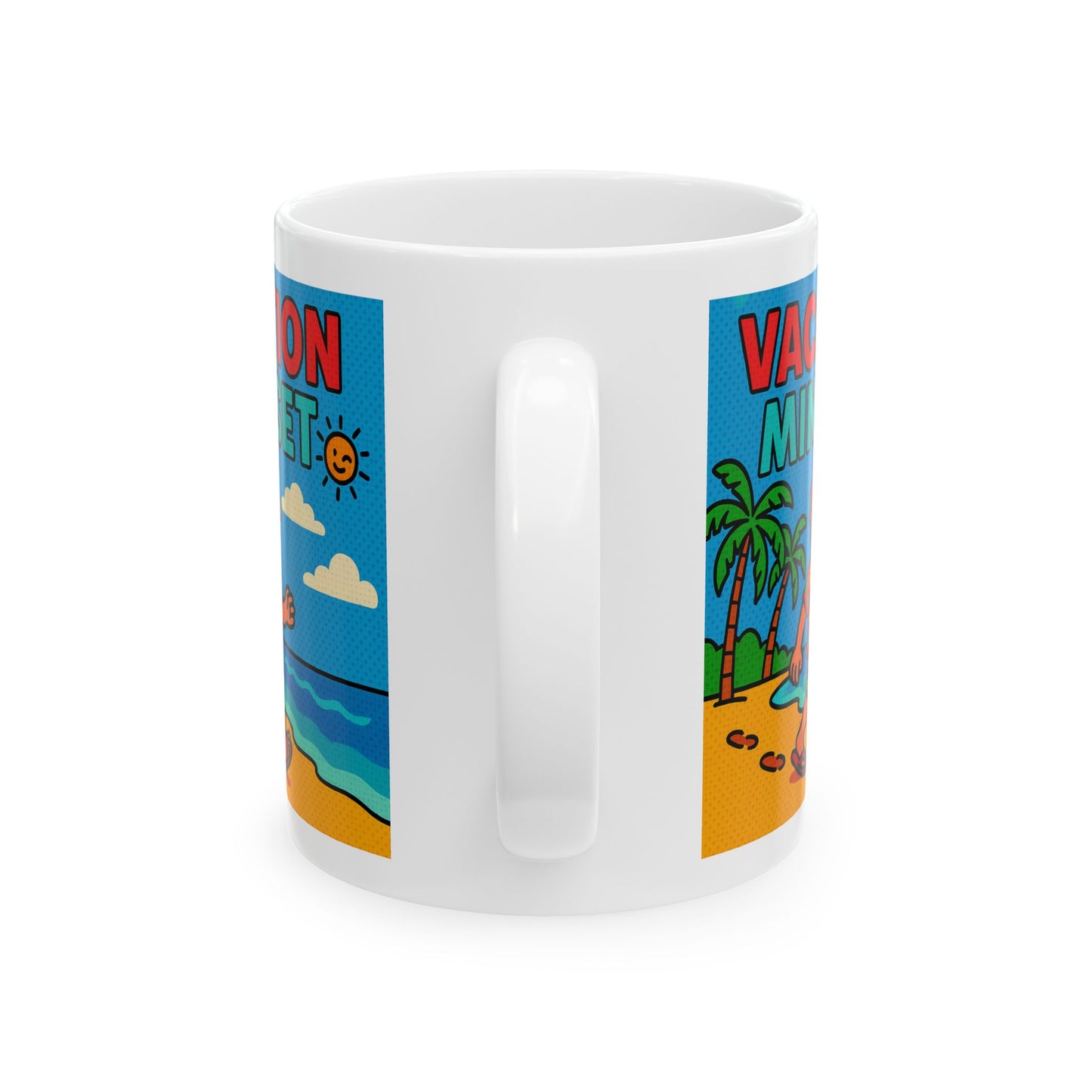 Mug - Brain is set to 'do not disturb' Vacation Mode Ceramic Mug (11oz, 15oz)