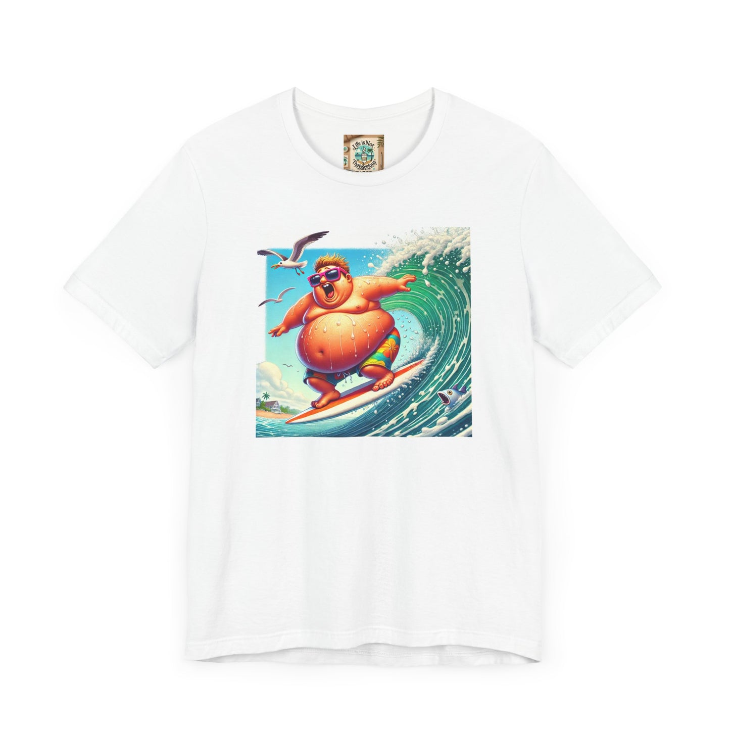 Surfing Fun Unisex Jersey Tee - Playful Beach Vibes Shirt