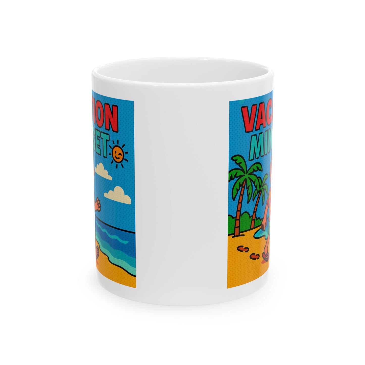 Mug - Brain is set to 'do not disturb' Vacation Mode Ceramic Mug (11oz, 15oz)
