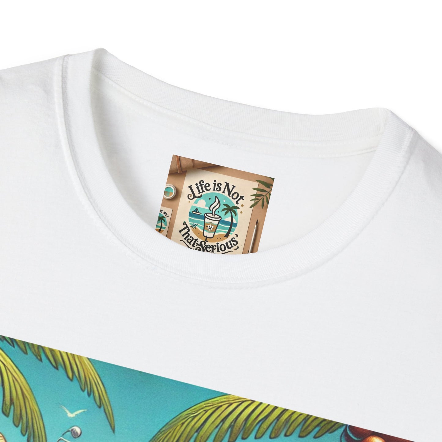 Beach Lovers T-Shirt - Guy Relaxing in a Hammock at the Beach