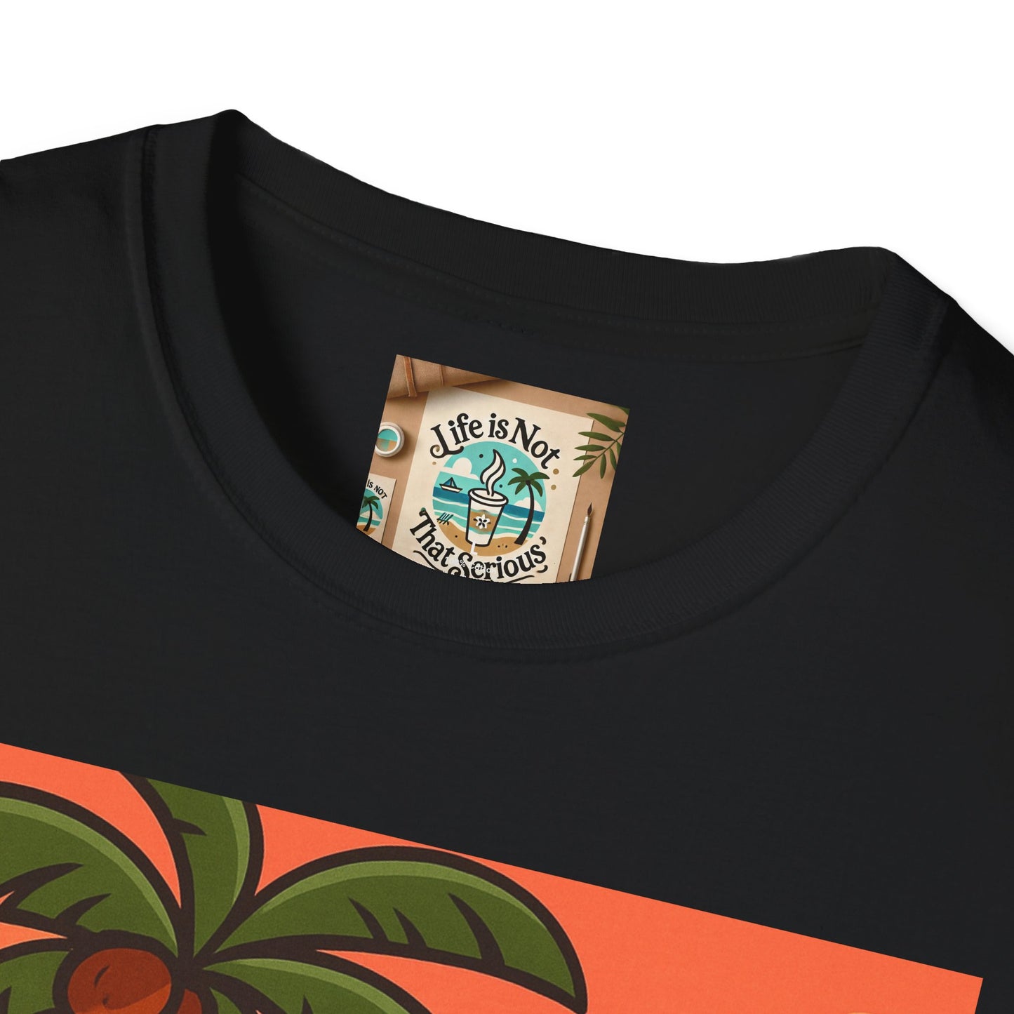 Guitarist T-Shirt - Whimsical Guy Playing Guitar at the Beach Design