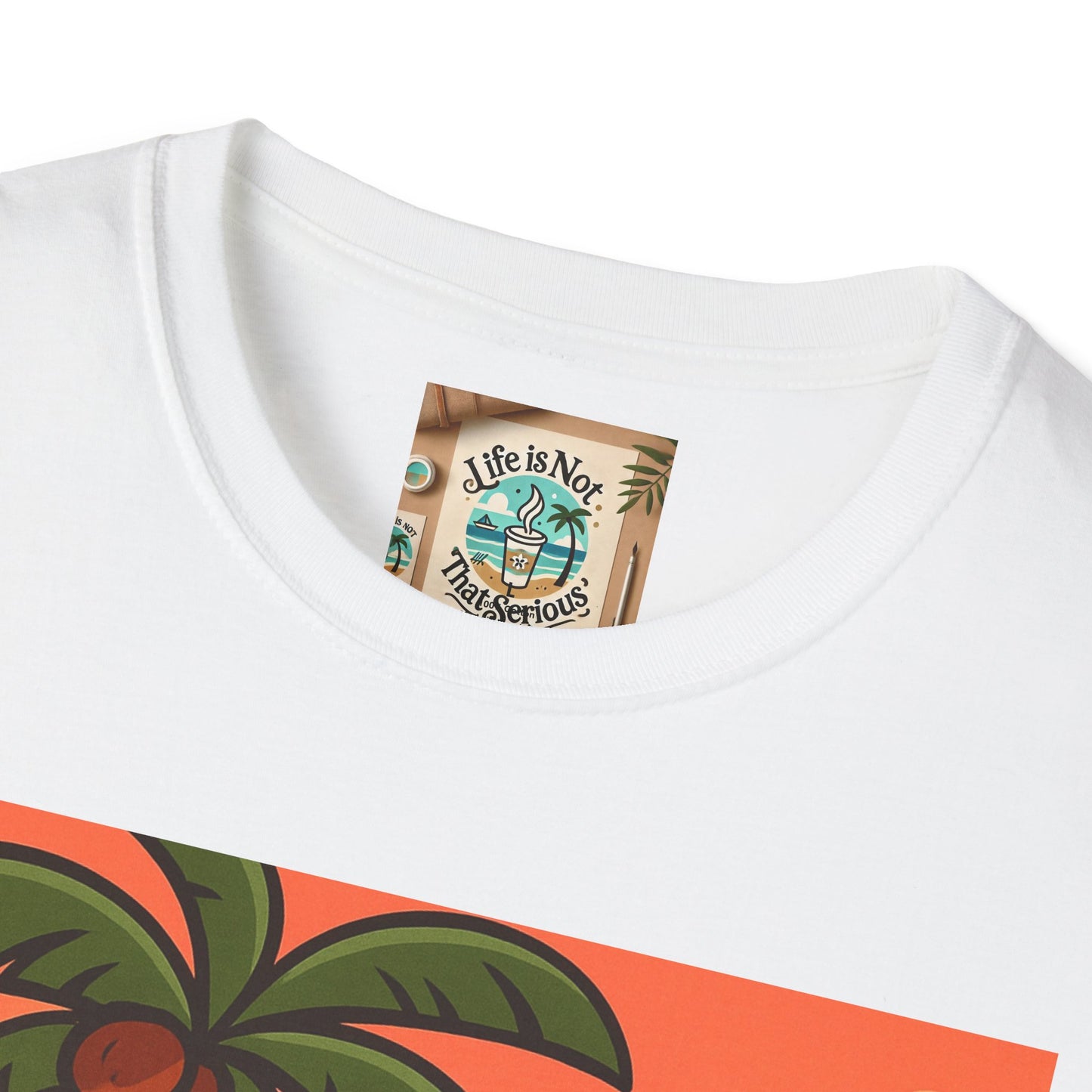 Guitarist T-Shirt - Whimsical Guy Playing Guitar at the Beach Design