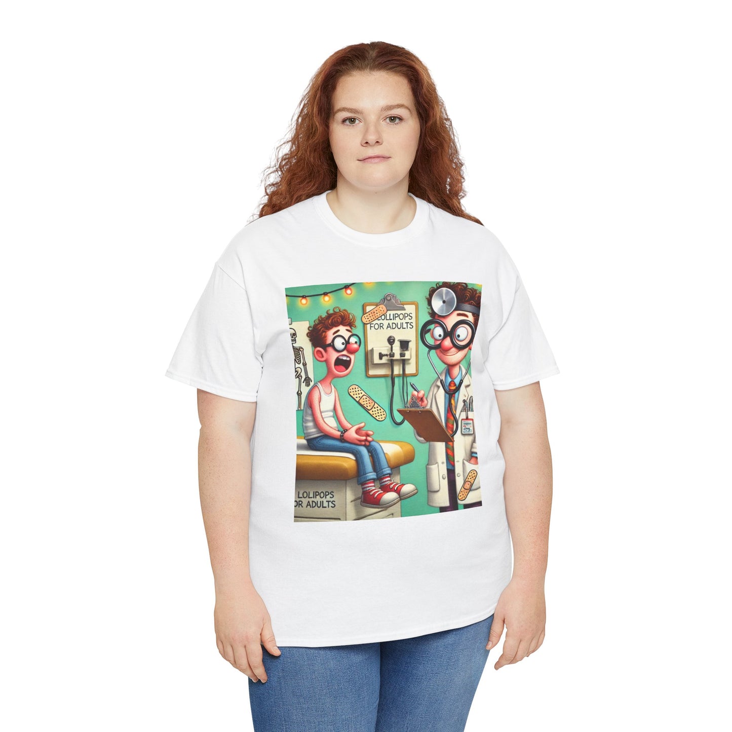 Humorous Unisex Cotton Tee - "Lollipops for Adults" Graphic Shirt