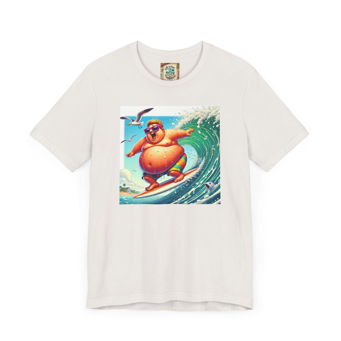 Surfing Fun Unisex Jersey Tee - Playful Beach Vibes Shirt
