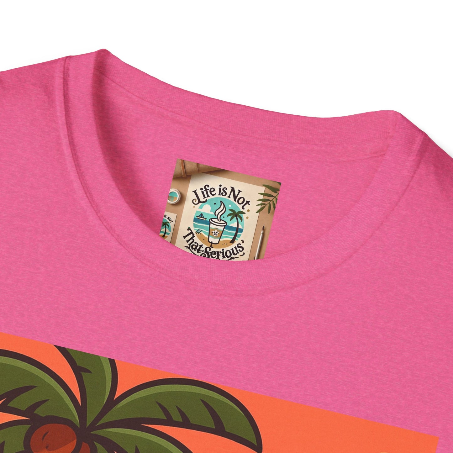 Guitarist T-Shirt - Whimsical Guy Playing Guitar at the Beach Design