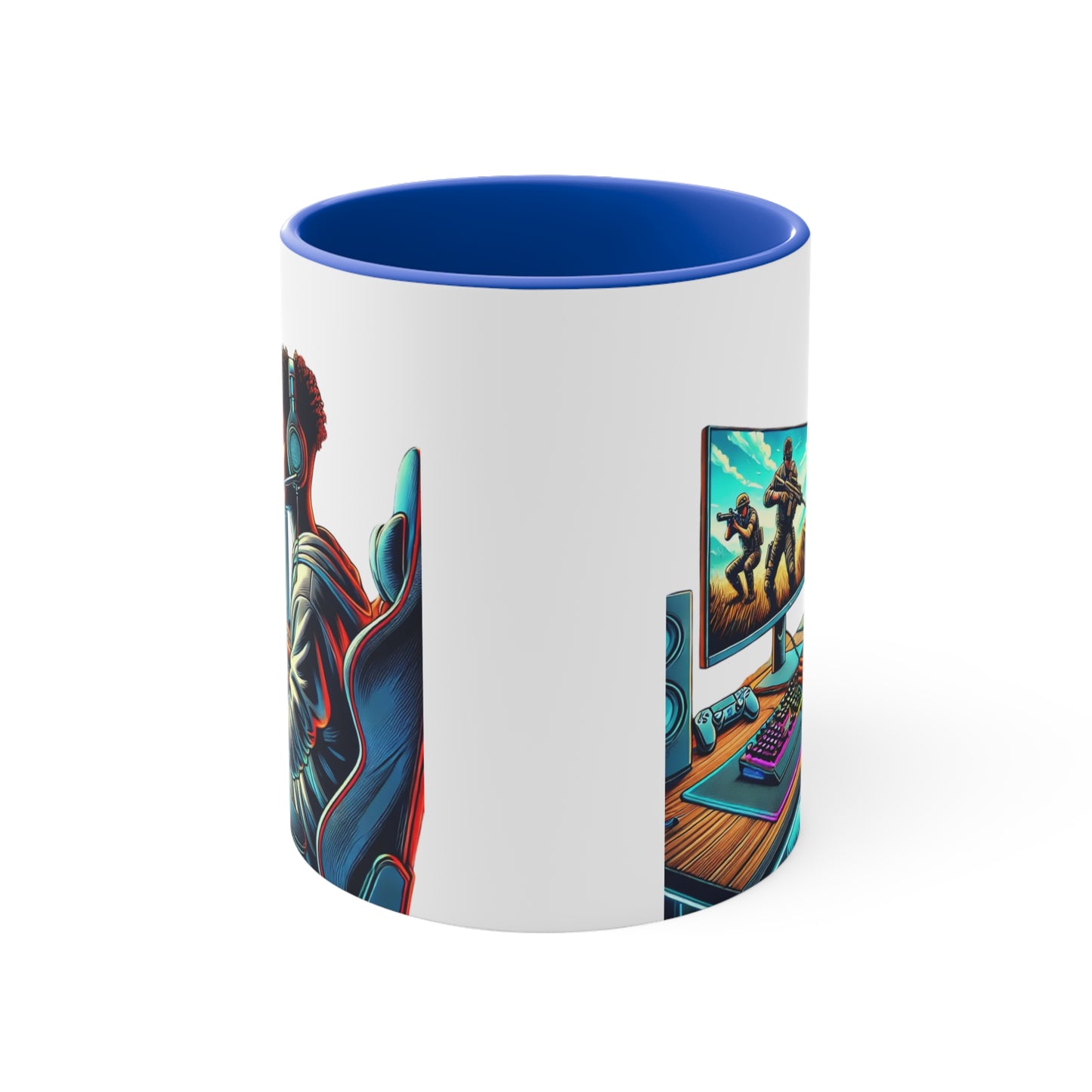 Mug - Young Kid Playing Video Games Accent Mug