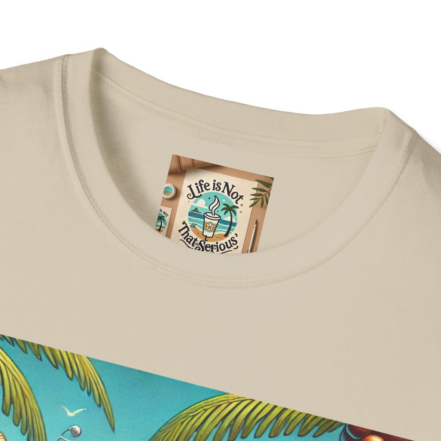 Beach Lovers T-Shirt - Guy Relaxing in a Hammock at the Beach