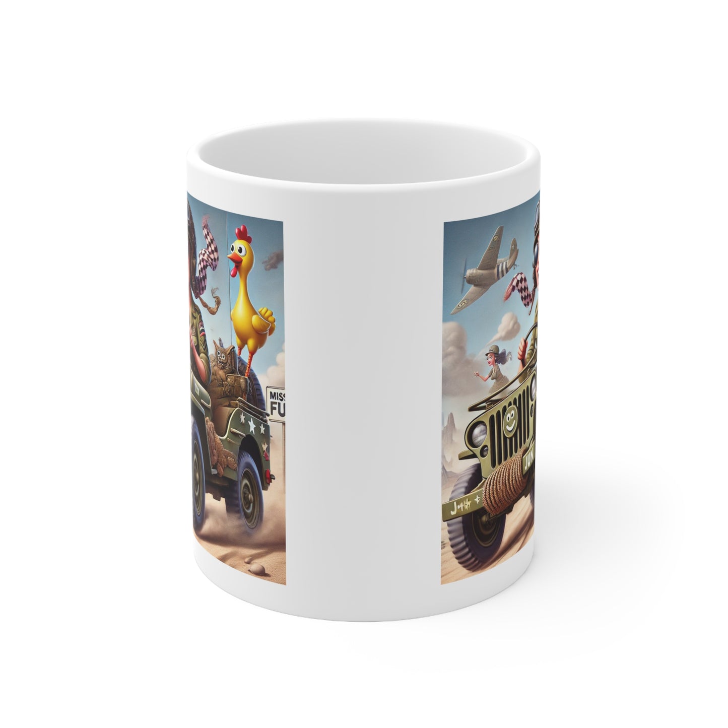 Mug - Funny Female Soldier Jeep Driver Coffee Cup 11oz/15oz