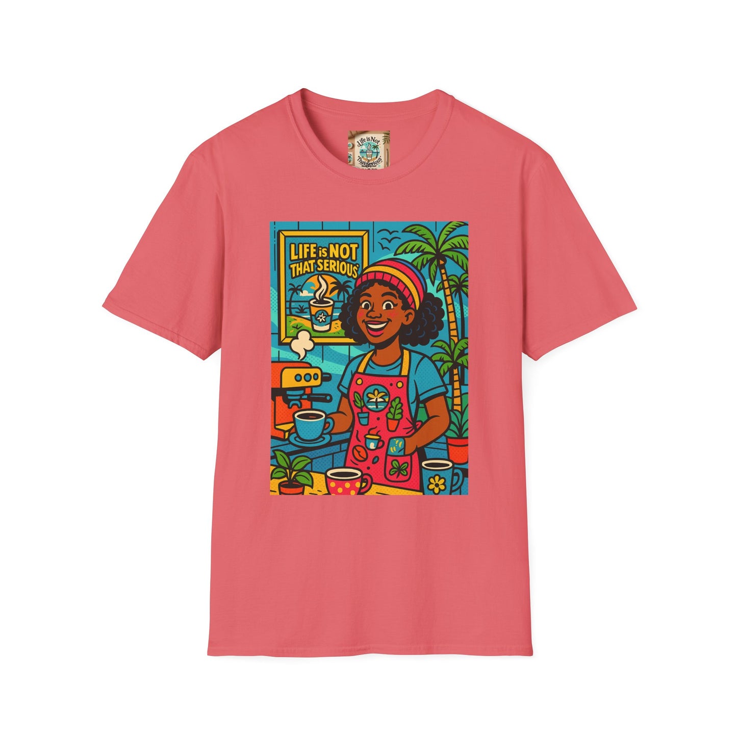 Coffee Barista Unisex T-Shirt - Nice Barista Making Coffee Design