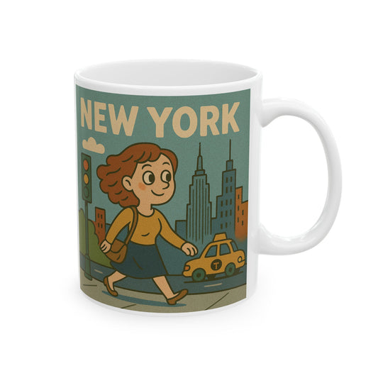 Mug - Today is a Nice Day for a Walk in New York Ceramic Mug