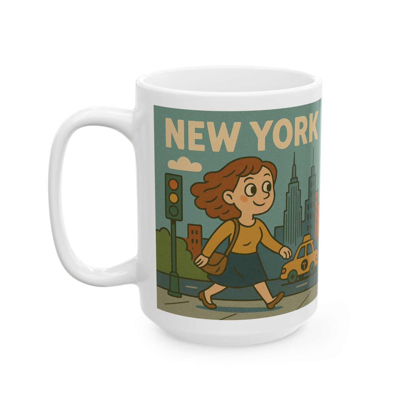 Mug - Today is a Nice Day for a Walk in New York Ceramic Mug