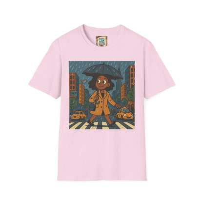 Graphic Tee - Raining in New York and still smiling Life is not that serious