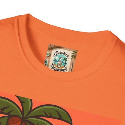 Guitarist T-Shirt - Whimsical Guy Playing Guitar at the Beach Design