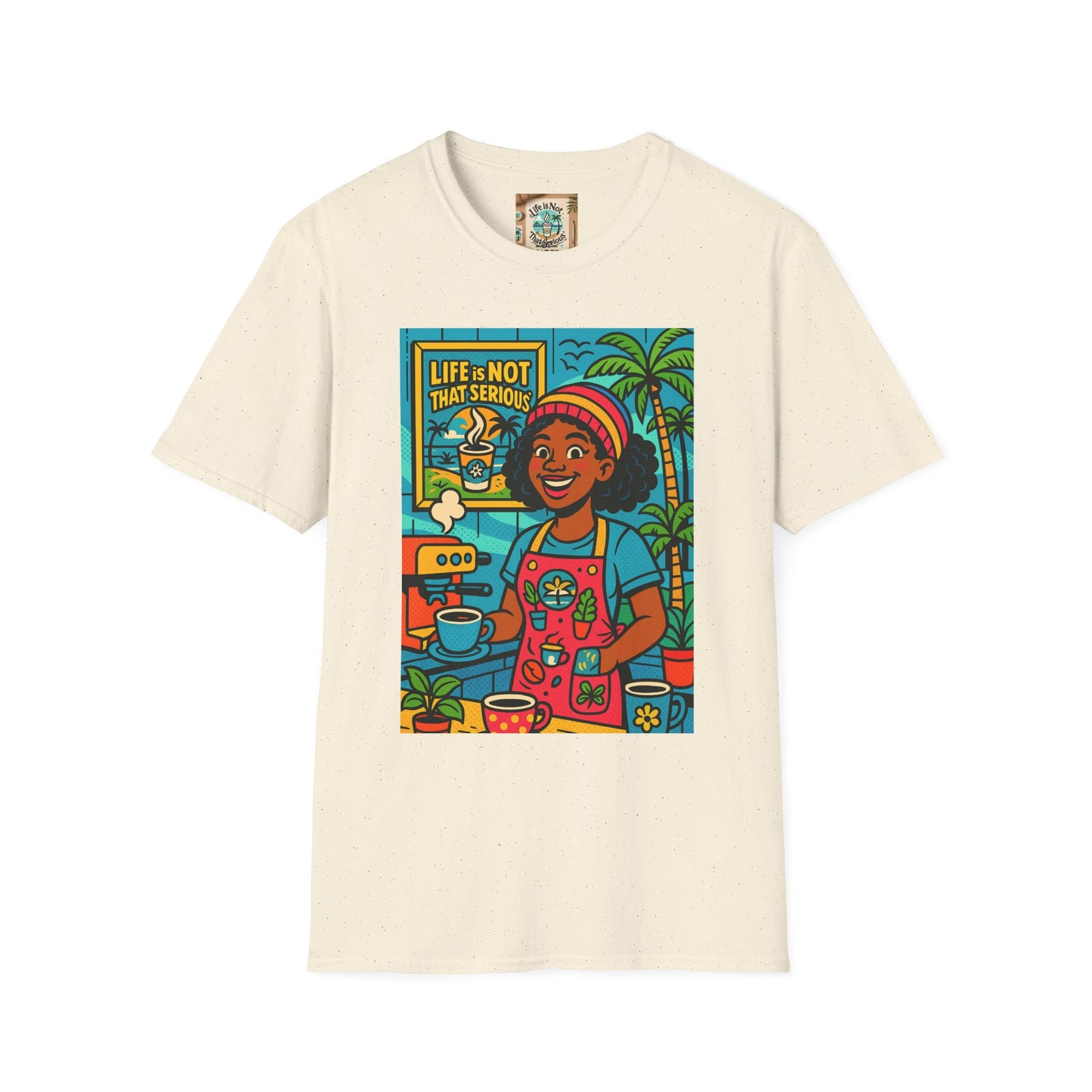 Coffee Barista Unisex T-Shirt - Nice Barista Making Coffee Design