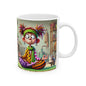 Funny Yoga Girl Ceramic Mug (11oz, 15oz) - Coffee or Tea Cup