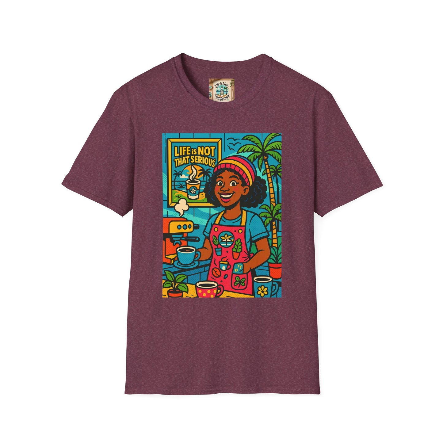 Coffee Barista Unisex T-Shirt - Nice Barista Making Coffee Design