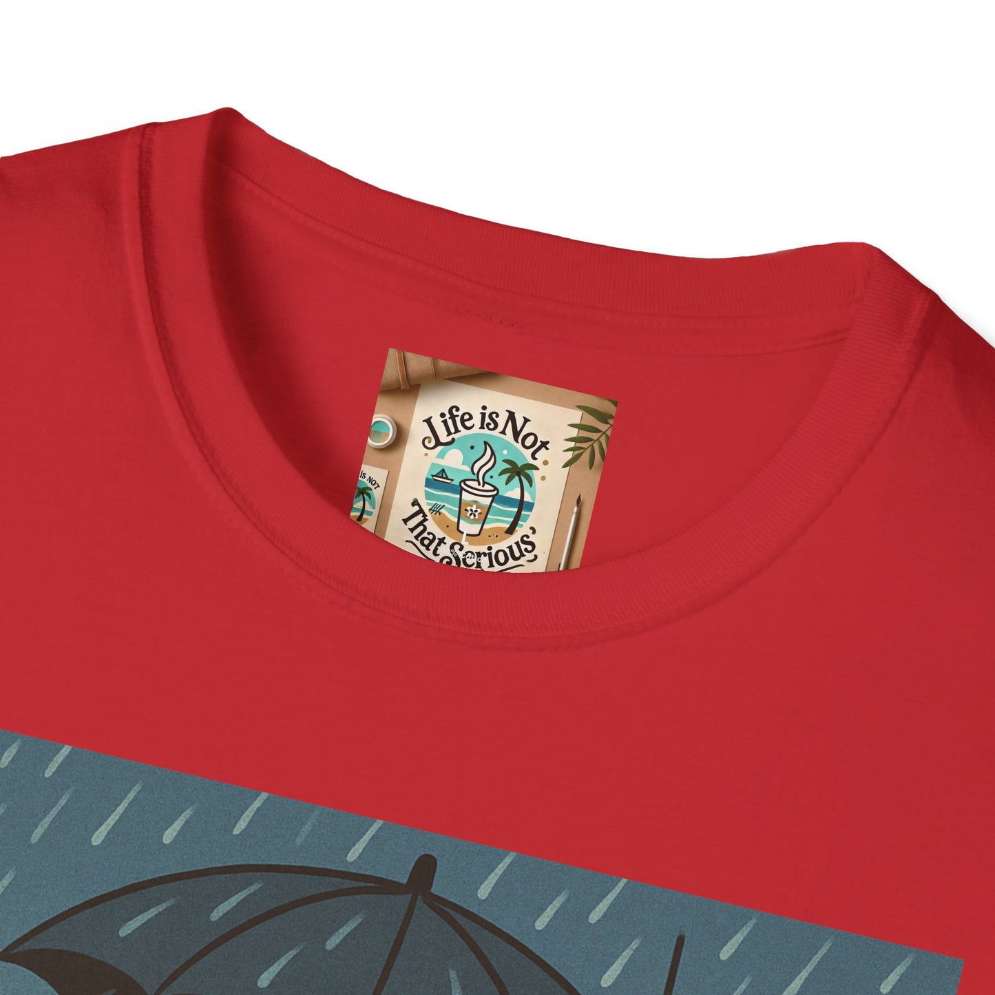 Graphic Tee - Raining in New York and still smiling Life is not that serious