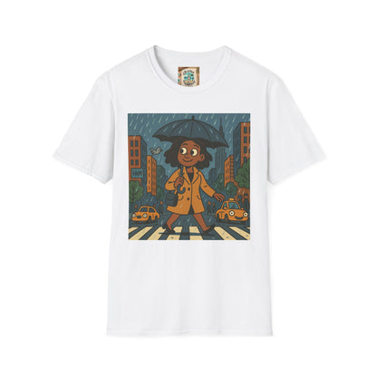 Graphic Tee - Raining in New York and still smiling Life is not that serious