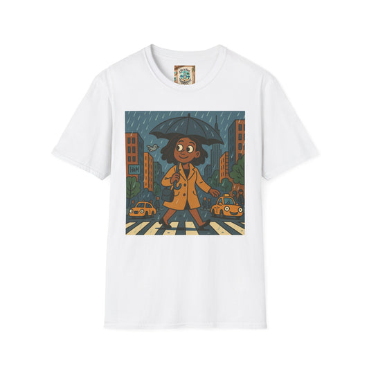 Graphic Tee - Raining in New York and still smiling Life is not that serious