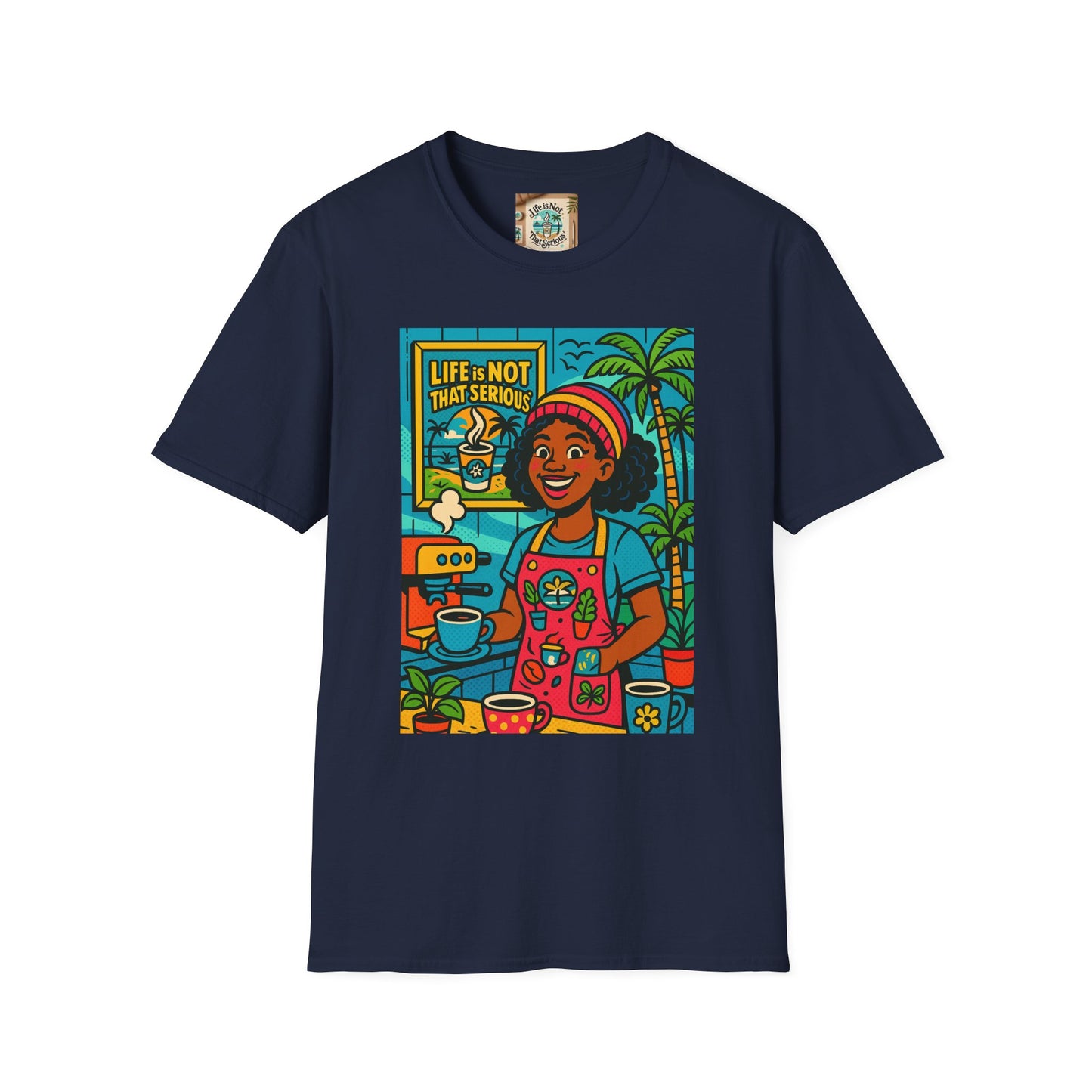Coffee Barista Unisex T-Shirt - Nice Barista Making Coffee Design