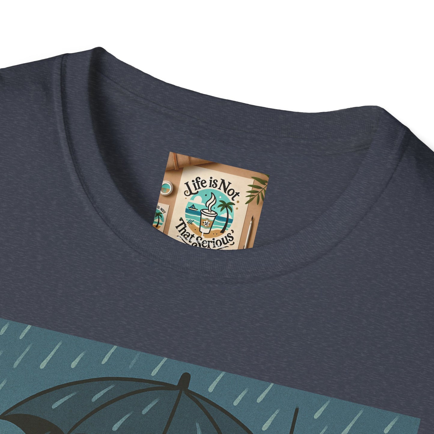 Graphic Tee - Raining in New York and still smiling Life is not that serious