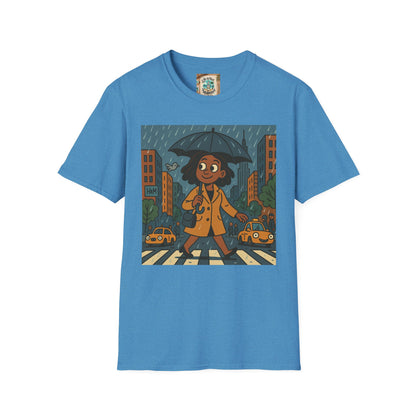 Graphic Tee - Raining in New York and still smiling Life is not that serious