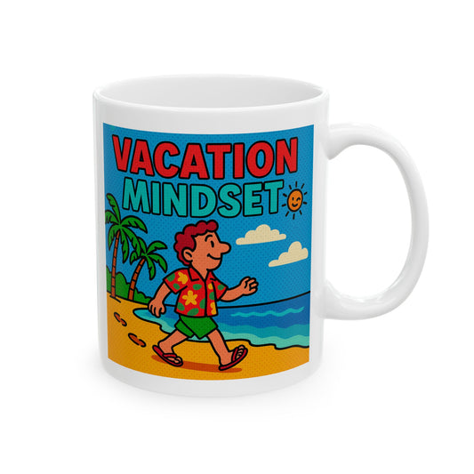 Mug - Brain is set to 'do not disturb' Vacation Mode Ceramic Mug (11oz, 15oz)