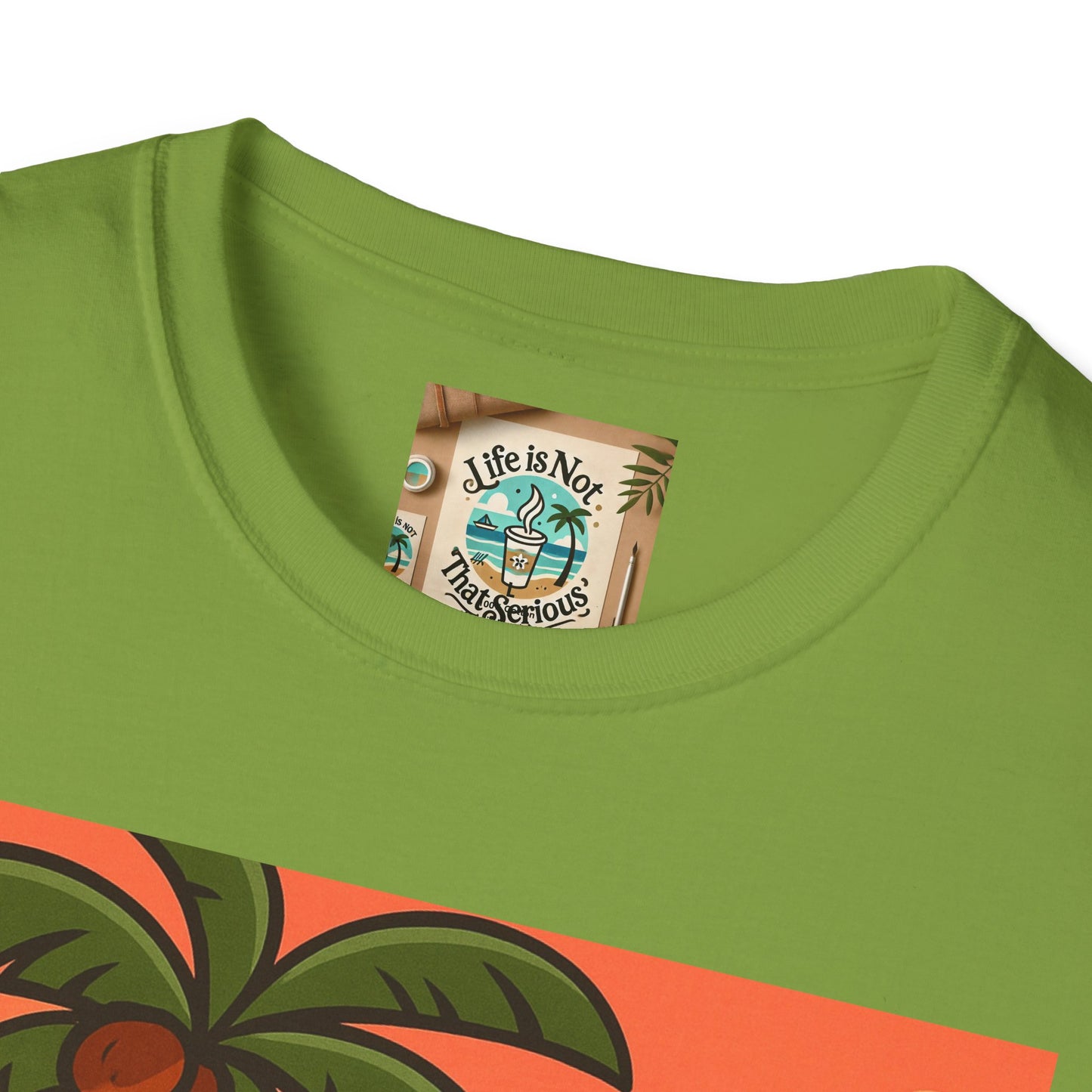 Guitarist T-Shirt - Whimsical Guy Playing Guitar at the Beach Design