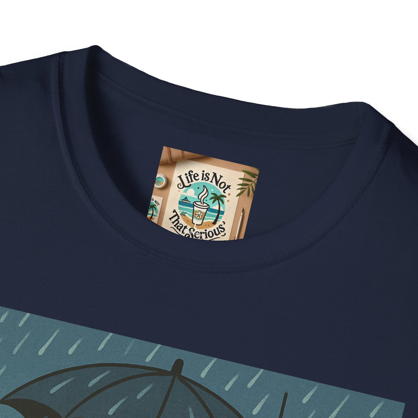 Graphic Tee - Raining in New York and still smiling Life is not that serious