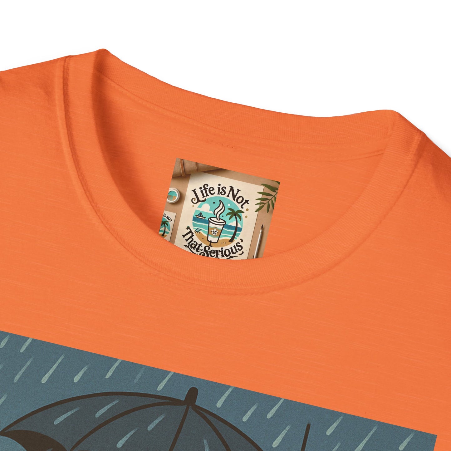 Graphic Tee - Raining in New York and still smiling Life is not that serious