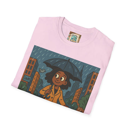 Graphic Tee - Raining in New York and still smiling Life is not that serious