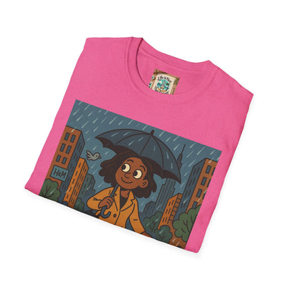 Graphic Tee - Raining in New York and still smiling Life is not that serious