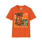 Guitarist T-Shirt - Whimsical Guy Playing Guitar at the Beach Design