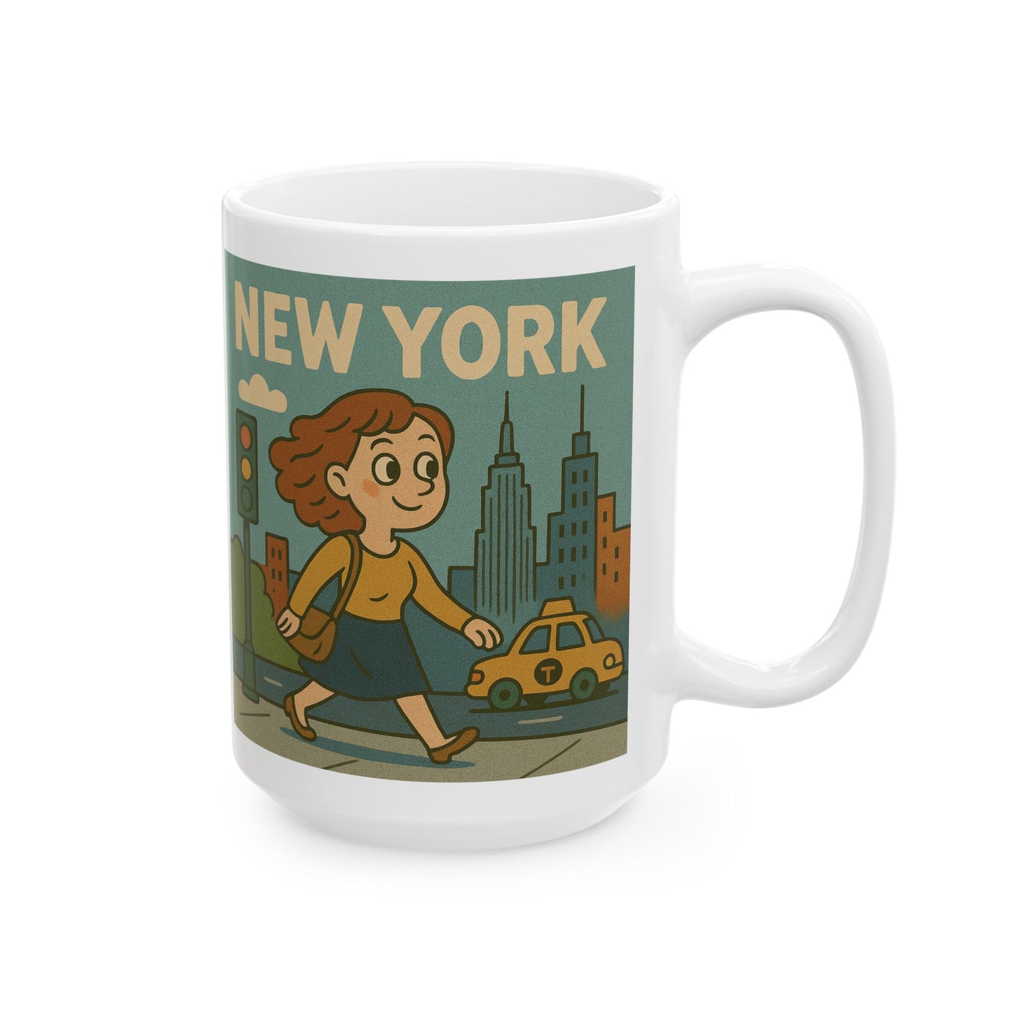 Mug - Today is a Nice Day for a Walk in New York Ceramic Mug