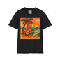 Guitarist T-Shirt - Whimsical Guy Playing Guitar at the Beach Design