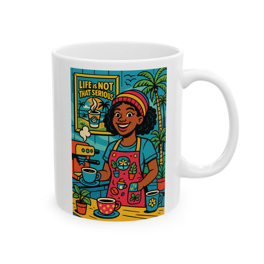 Mug - Barista Making a Nice Cup of Coffee Ceramic Mug (11oz, 15oz)